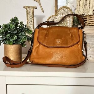 MCM Leather Monogram Crossbody Bag